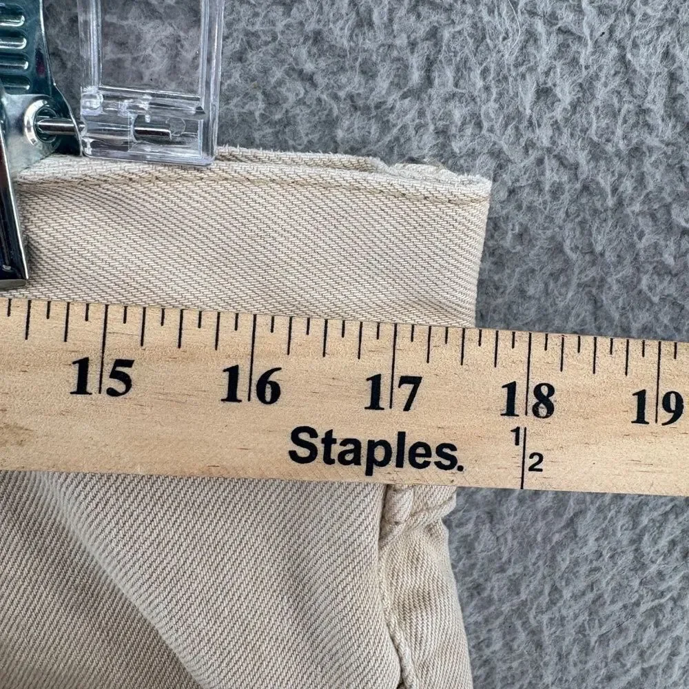 BDG Dad Slim Tapered Jeans 34x32 Beige Khaki Cotton Denim